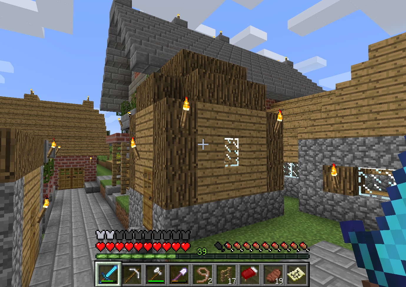 村の初期家を解体 空いたスペースにレンガの家を建てました その19